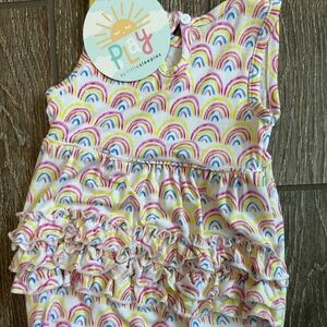 Little Sleepies - Pastel Rainbow Bubble Romper
